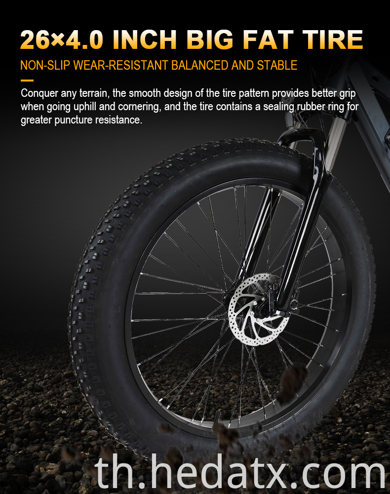 Brushless Motor Electric Fat Tire Bike